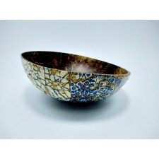 Coconut Shell Bowl,Lacquer Mosaic 10