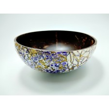 Coconut Shell Bowl,Lacquer Mosaic 12