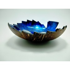Coconut Shell Bowl,Lacquer Mosaic 16