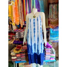 Batik shirt  Blue white