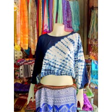 Batik Shirt Blue white