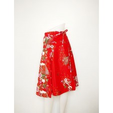 Thai Flower Skirt, Red